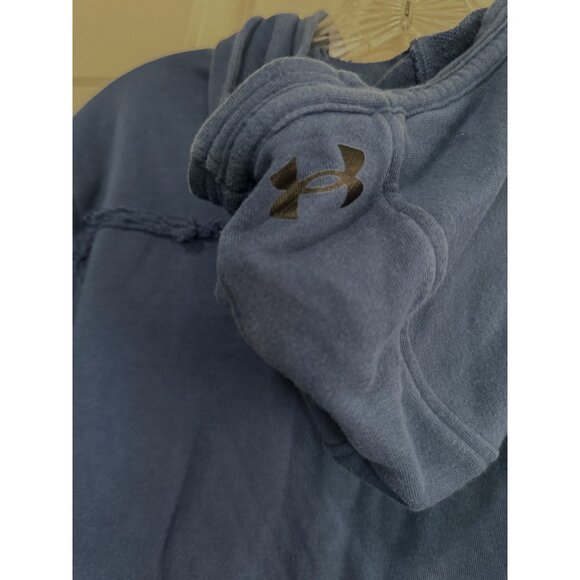 Under Armour Project Rock Terry Hoodie Sweatshirt Respect Blue Men's Large L - Picture 6 of 9